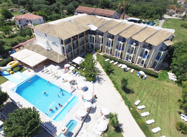 grecja korfu roda hotel silver beach