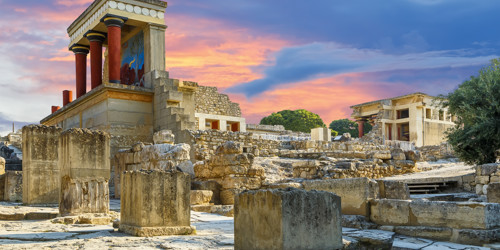 Knossos Palace in Crete, Greece